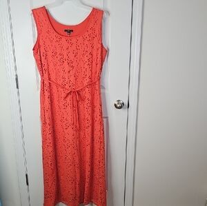 R&K Coral Sleeveless Maxi Dress XL